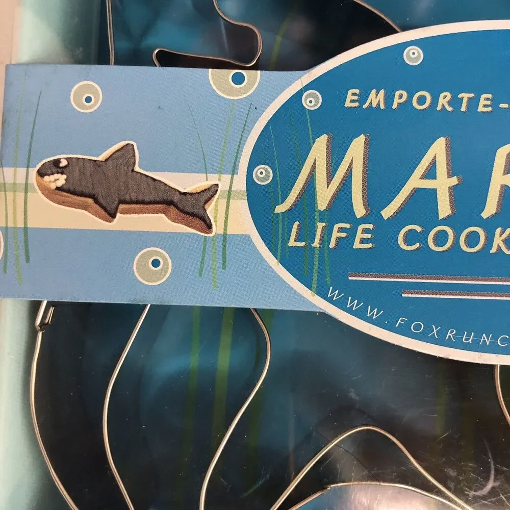 Fox Run Cookie Cutters Marine Life Starfish Fish Shark Dolphin Seahorse Seagull